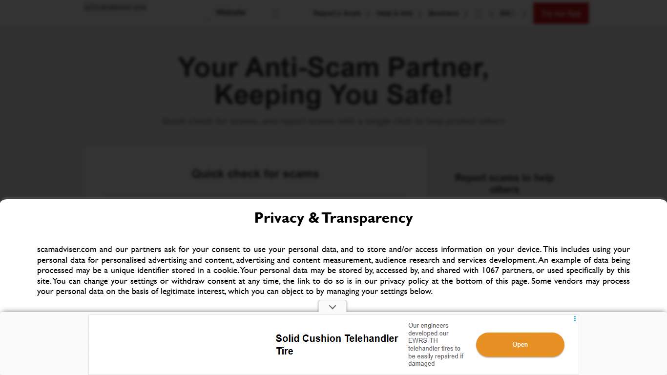 ScamAdviser.com Check a website for risk Check if fraudulent Website trust reviews |Check website is fake or a scam
